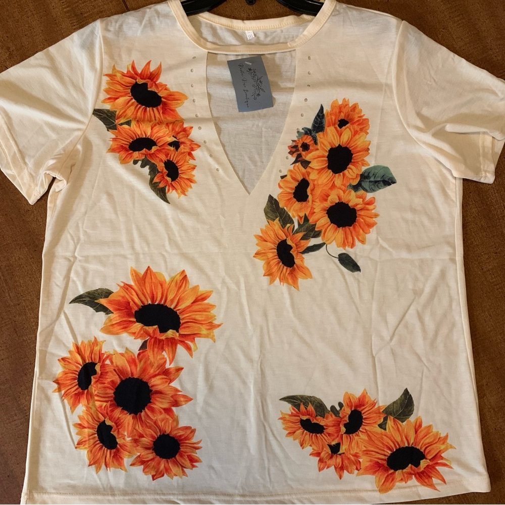 Rustic Rose Boutique Sunflower Shirt